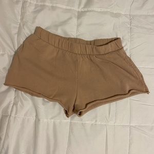 tan/brown target brand sleep shorts
